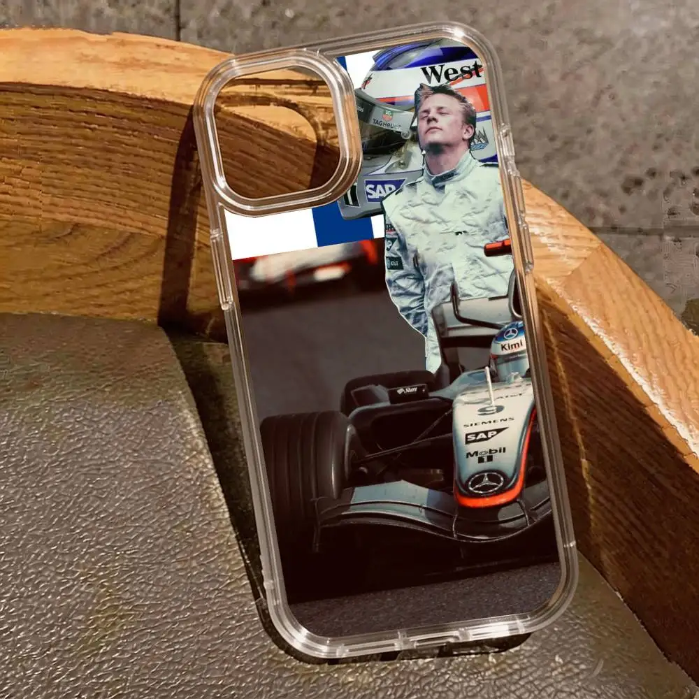 Фото Чехол для телефона K-Kimi Raikkonen Motor Driver, прозрачный, силиконовый, мягкий, для iPhone 17 16 15 14 13 12 11 Mini Pro Max Plus №2