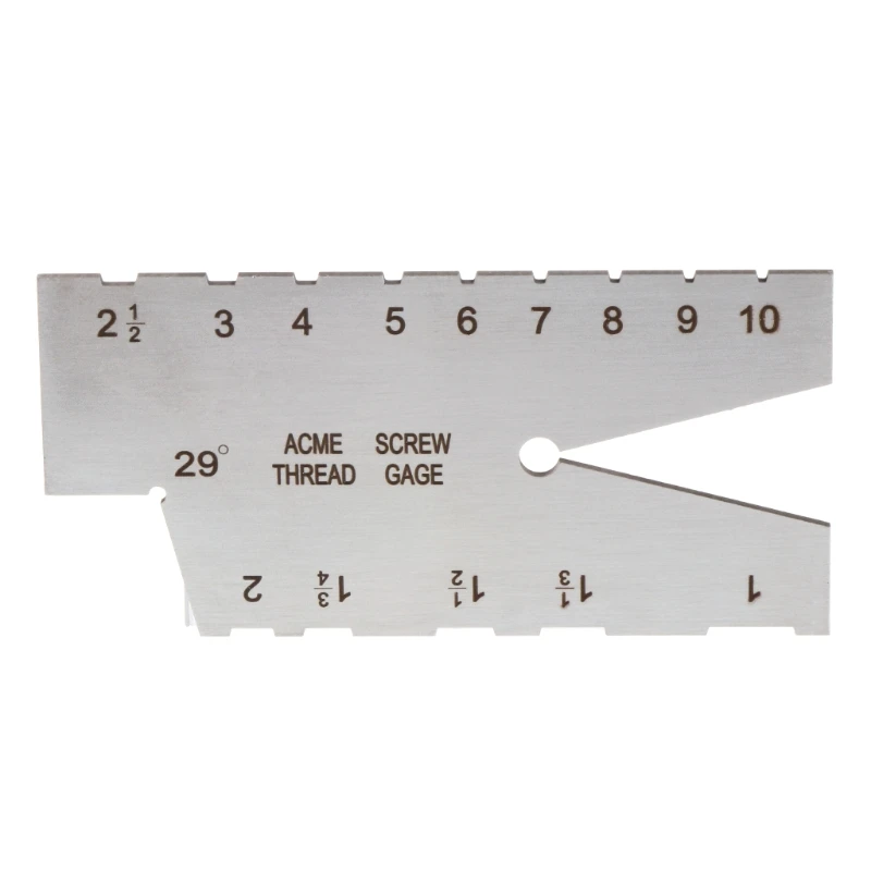 

Stainless Steel Screw Thread Cutting Angle Gage Gauge Measuring Tool Welding Inspection Ruler 29° Acme Screw Threadgauge