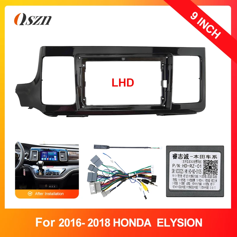 9-дюймовый автомобильный DVD-стерео-радиоприемник LHD для HONDA ELYSION 2016- 2018 панель