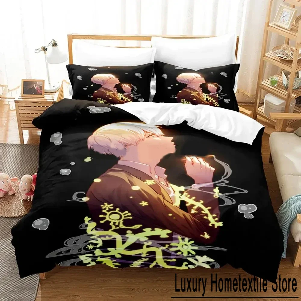 3D Print Anime Mushishi Ginko Bedding Set Duvet Cover Bed Quilt Pillowcase Comforter king Queen Size Boys Adult