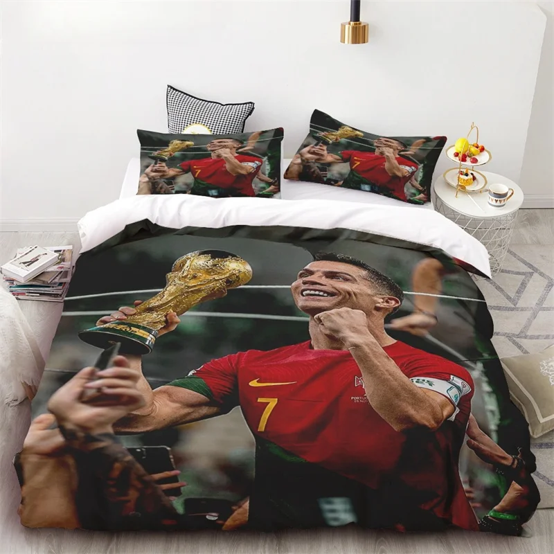 Пододеяльник Football Star C Ronaldo Комплект постельного белья 3d Постельное белье