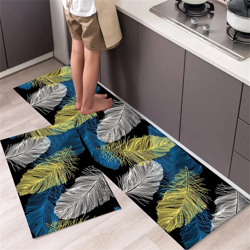 

Kitchen Alfombra Balcony Feather Carpet Non-Slip Mats Rectangle Area Rugs for Kids Living Room Bedroom Study Persian Style Soft