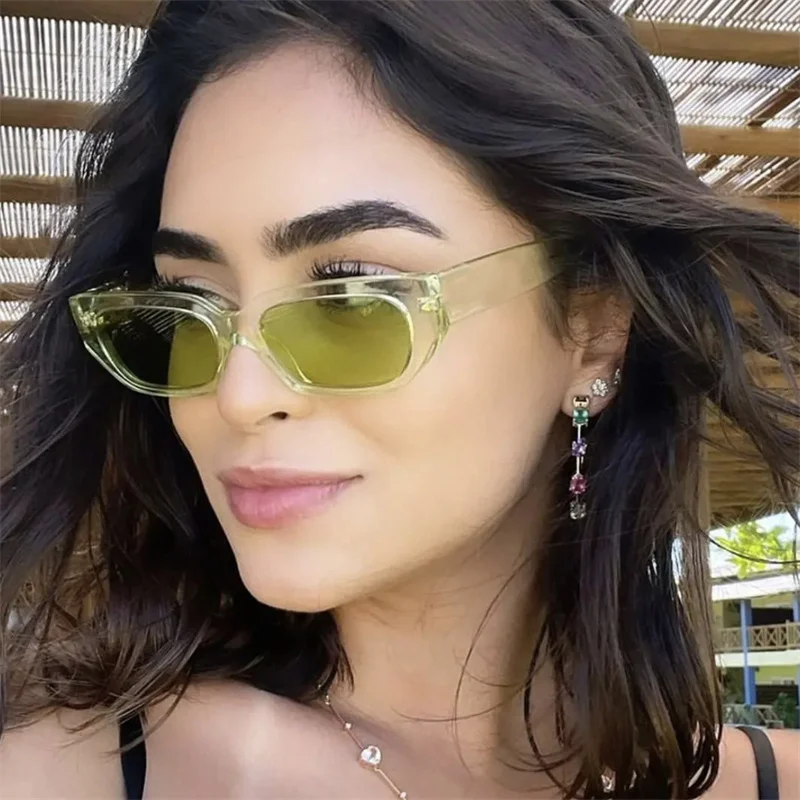 

Small Plastic Cat Eye Women Sunglasses Ladies Frame Vintage Cateye Sun Glasses Female Sunshades Gafas De Sol