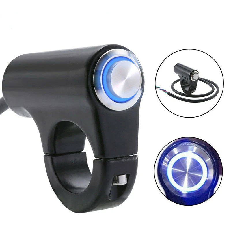 

Motorcycle Switch Off-road Vehicle Modification Accessories Headlights Spotlights Broken Trolley Handle Waterproof Metal Switchs