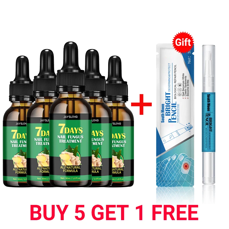 

2-5 шт., эссенция для лечения грибка ногтей, 7 дней