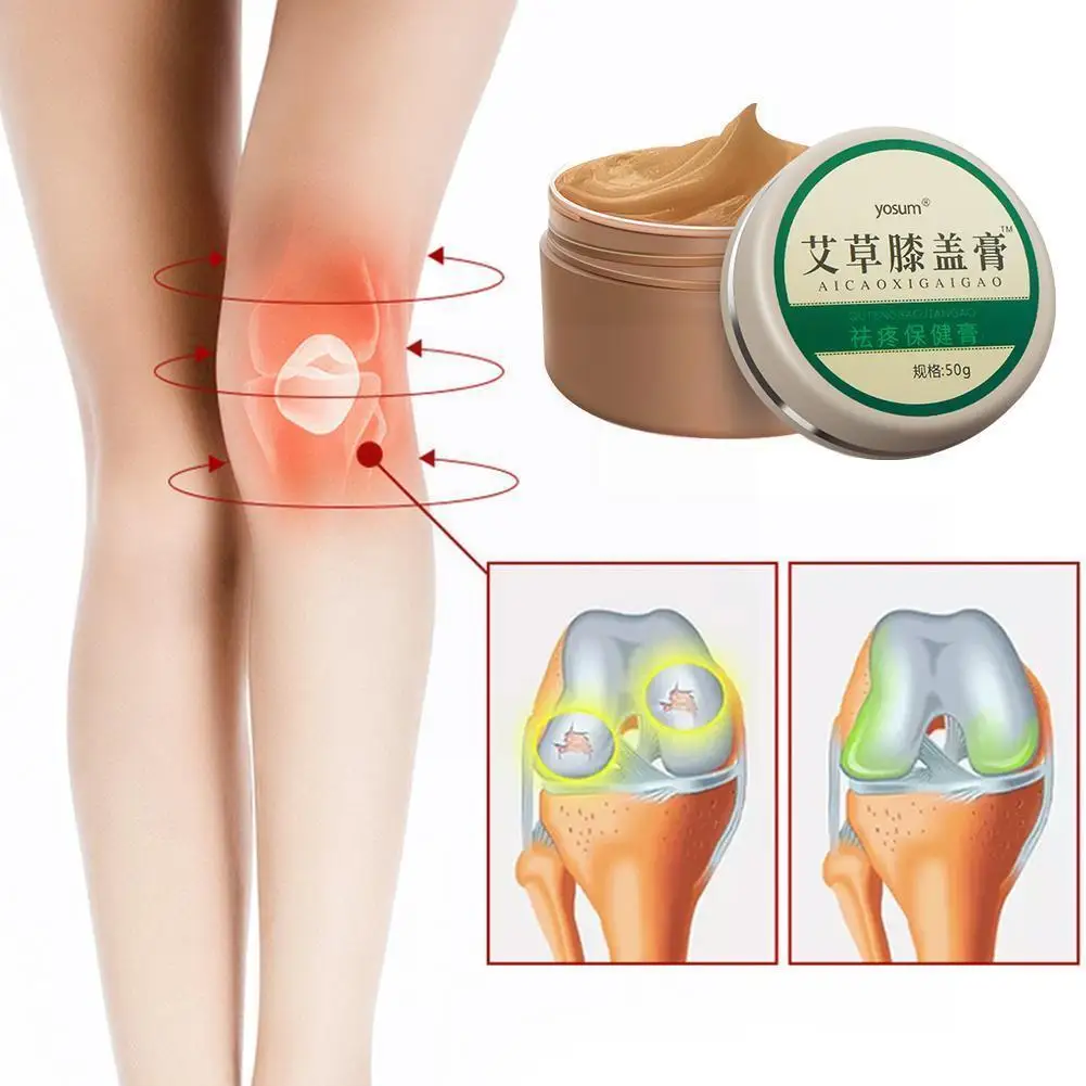 

50g Chinese Herbal Medical Pain Relieving Massager Relief Cream Cream Cream Body Joint Knee Patch Care Knee Wormwood D7a0