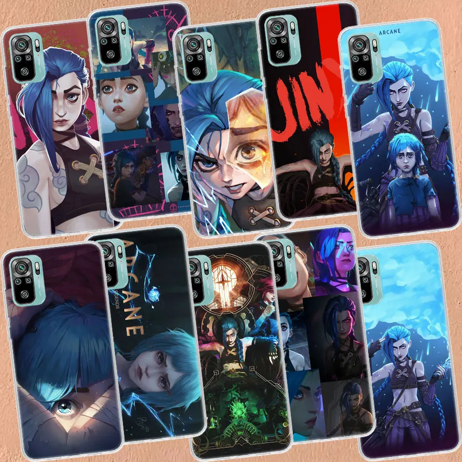 

Anime Arcane Jinx Vi Phone Case For Xiaomi Redmi 10 9 Prime 8 7 6 10A 10C 10X 9A 9C 9T 8A 7A 6A S2 K20 K30 K40 Pro Capa Coque