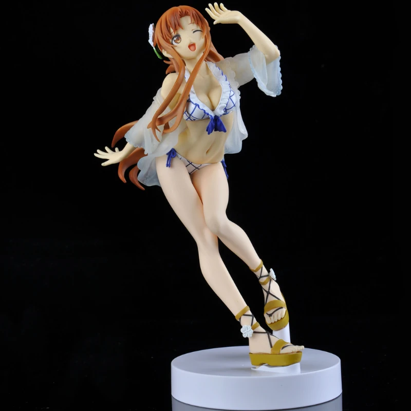 В наличии оригинальная фигурка Bandai BANPRESTO EXQ Sword Art Online Yuuki Asuna анимационная игрушка