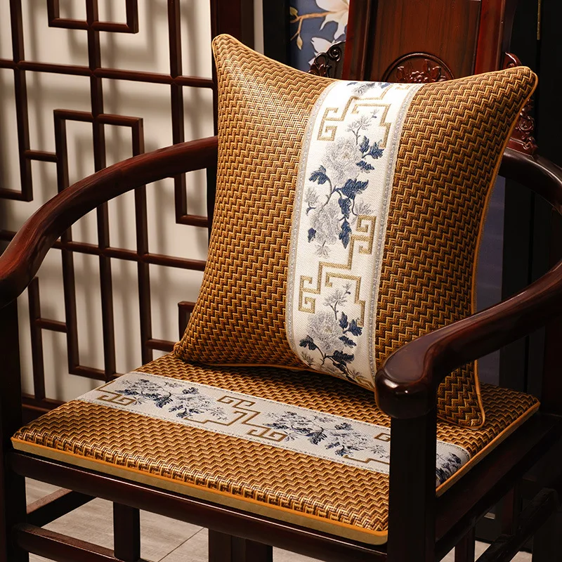 

Chinese Style Breathable Summer Cooling Cushion, Chair and Sofa Pad, Rattan, Tea Table Tray Mat