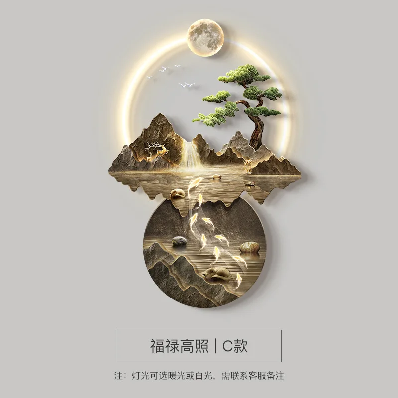 

Настенный светильник ZAIXIAO пейзаж металл акрил