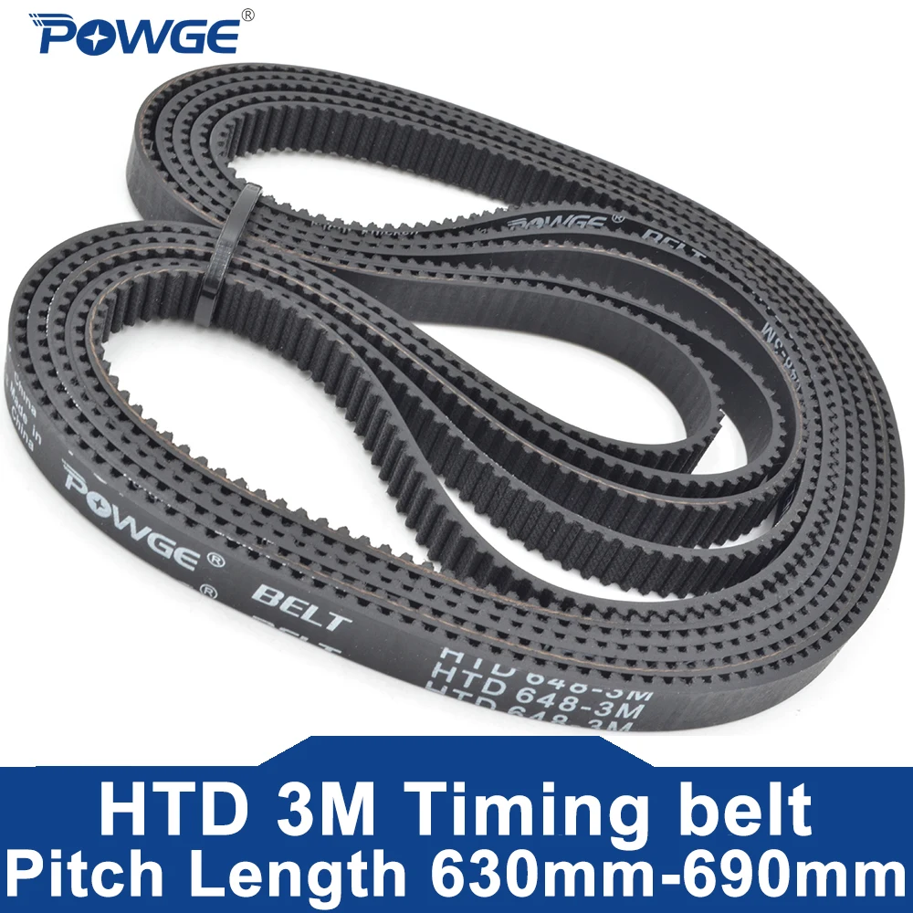 

Ремень ГРМ POWGE HTD 3M Lp = 630 633 636 639 642 645 648 651 654 657 660 663 669 672 675 678 681 684 687 690 ширина 6-30 мм Резина