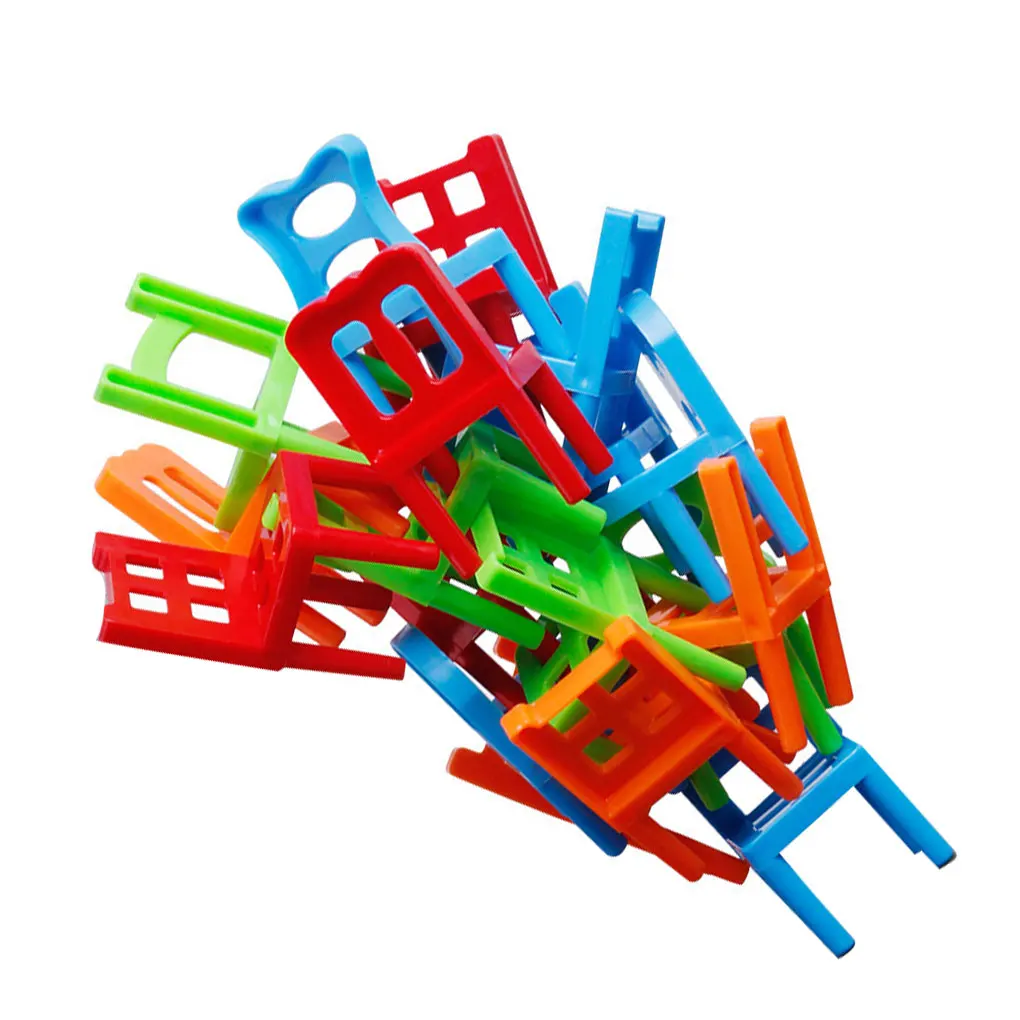 

Children Chairs Stacking Tower Toys Balance Game Toy Birthday Gift