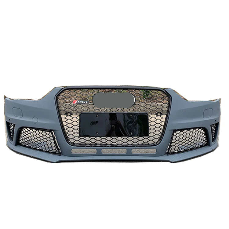 

Hot Sale Auto Parts A4 Refit to RS4 B8.5 Body Kit Front bumper with Grille for RS4 Car Bodykit 2013 2014 2015 2016