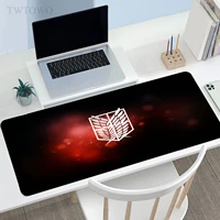 anime attack on titan mouse pad gamer custom hd gaming desk mats mousepads natural rubber office laptop soft gamer table mat