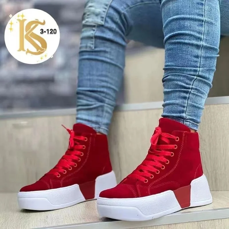 New Canvas Shoes for Women Fashion High 