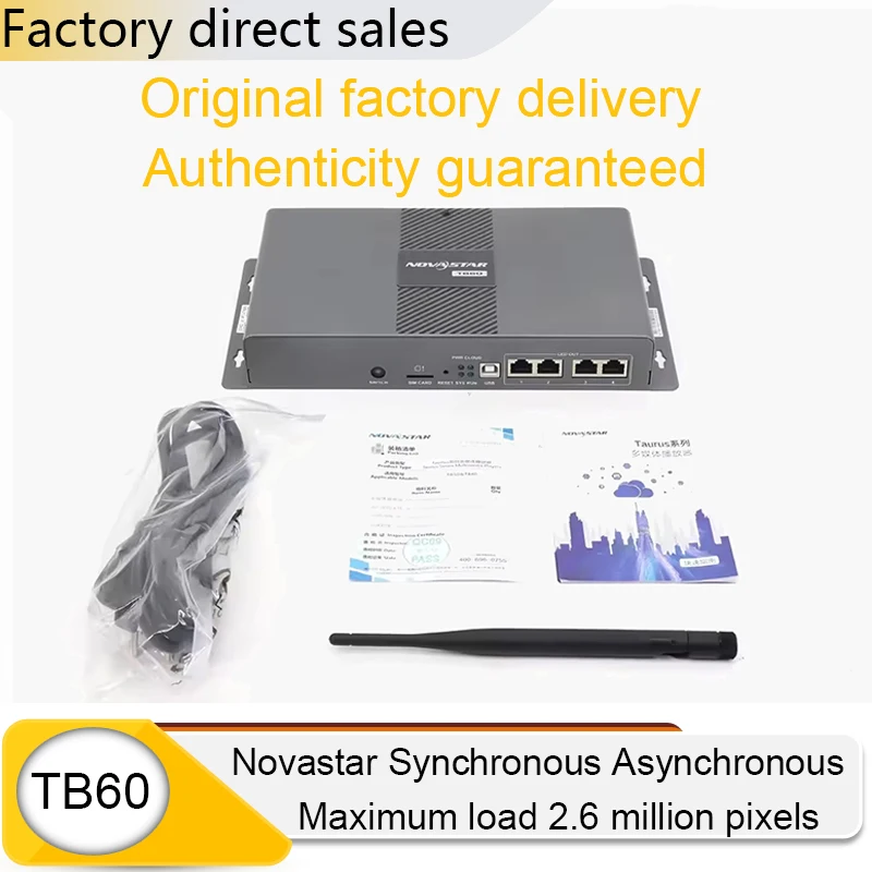 Фото TB40 Novastar Taurus светодиодный полноцветный дисплей мультимедийный плеер Wi-Fi 4G USB контроллер отправляющая коробка поддержка синхронного асинхронного №2