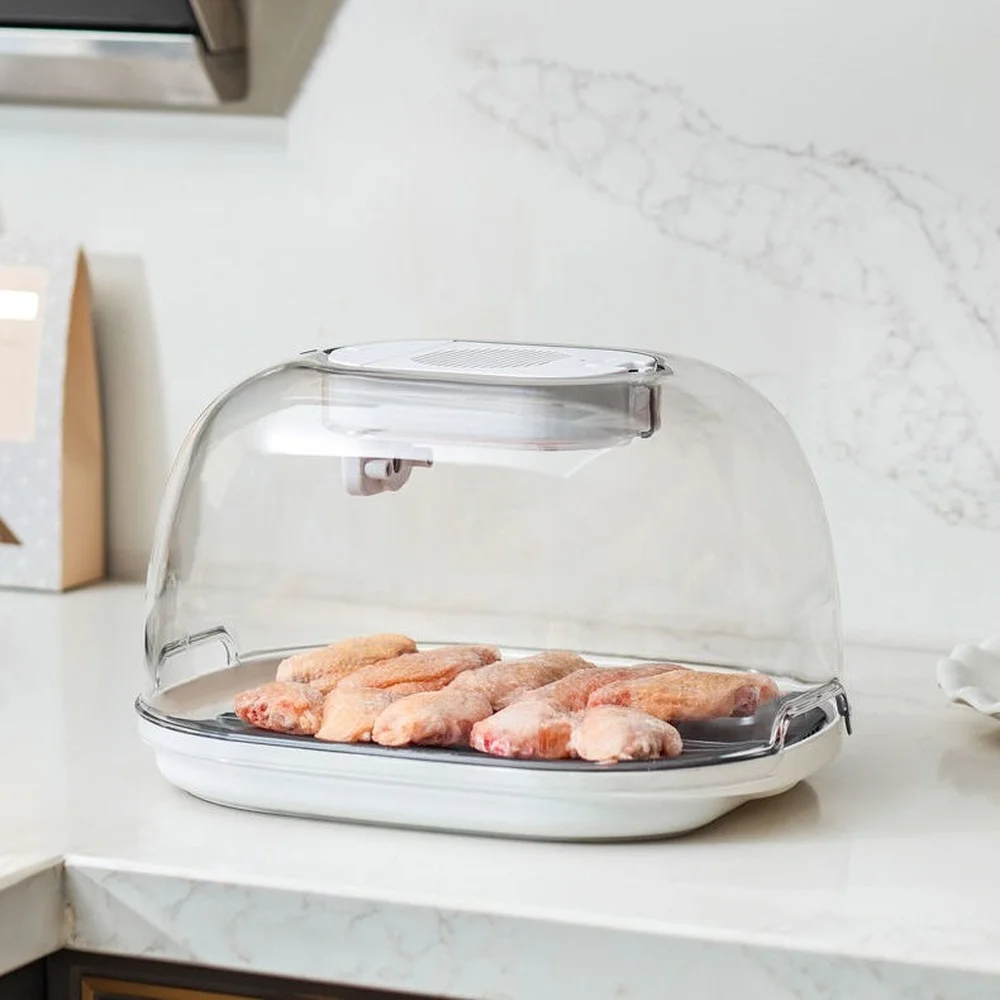 

Multi-function Food Quick Thawing Preservation Box Thaw Plate Household Kitchen High-grade Thawer Dust-proof Table Thawing Plate