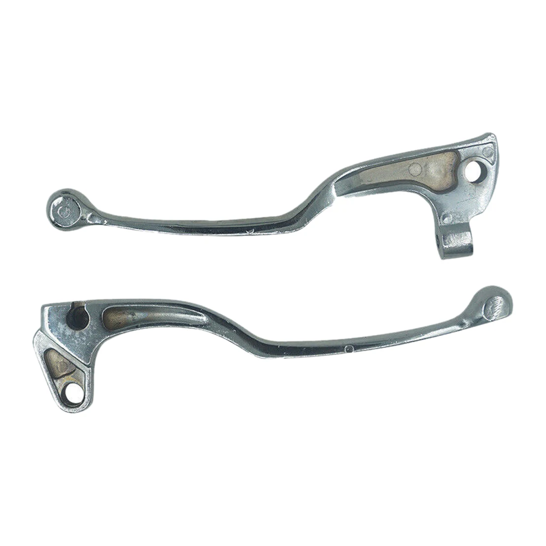 

2pcs Silver Aluminum Alloy 8mm Handle Front Brake Lever with Pull Rod Clutch for Motorcycle Dirt Bike ATV