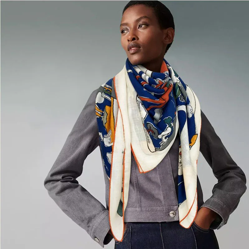 

Роскошные брендовые Дизайнерские шарфы H 140 см, кашемировый шарф, зимние шарфы с принтом, одеяло, хиджабы для женщин, модная женская шаль из пашмины