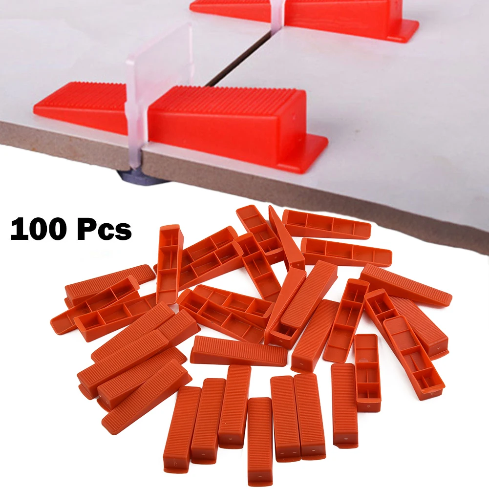 

100 Pcs Plastic Tile Spacers House Decoration Laying Wall Tiles Reusable Positioning Clips Wall Flooring Tiling Tool Accessories