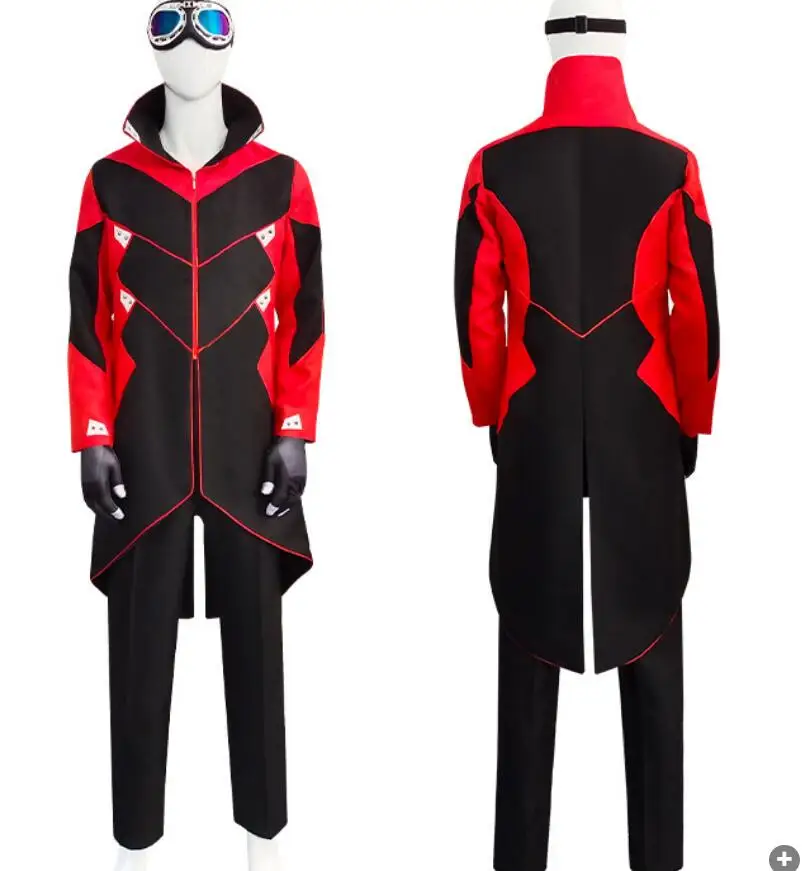 

Anime Eggman Ivo Robotnik Cosplay Costume Dr. Eggman Outfits Halloween Carnival Suit Cloak Jackett Pants Mens Suit Halloween