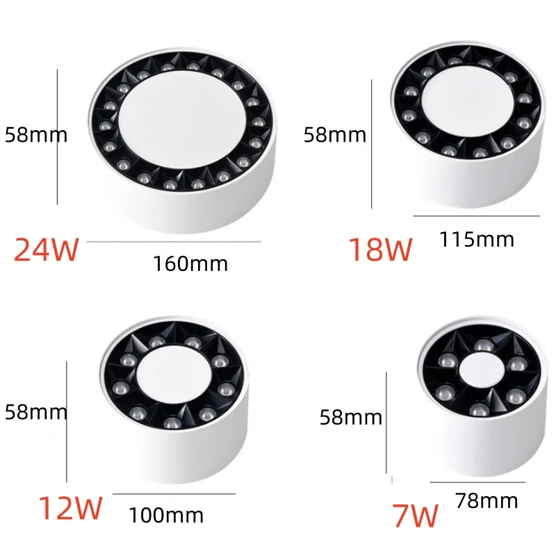 Многошариковая линейная лампа встроенная Антибликовая светильник для