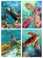5d diamond painting turtle full square round diamond art for adults and kids embroidery diamond mosaic home decor