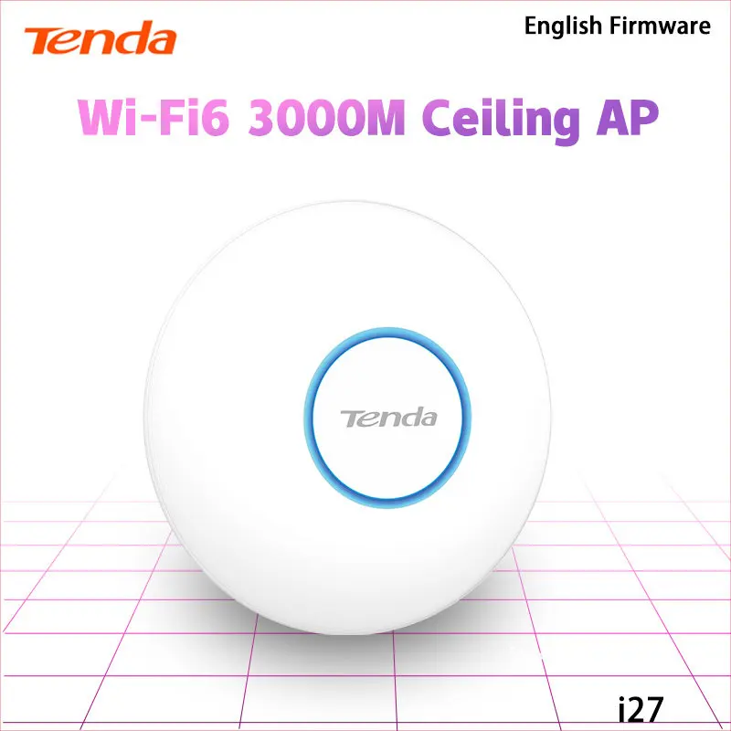 Tenda I27 Ceiling Wireless AP Signal Amplifier WIFi6 Dual Band 3000M 160Mhz Hotspot Signal Access Point High Speed MESH