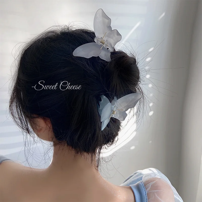 

Hair bow pin butterfly clips barrette girls hair accessories korean accessories women summer Crab claw Sweets ponytail Hairgrips