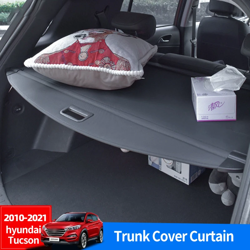 

Trunk Cover Curtain For Hyundai Tucson ix35 2010-2021 PU Anti-peeping And Anti-privacy Interior Bracket Accessories