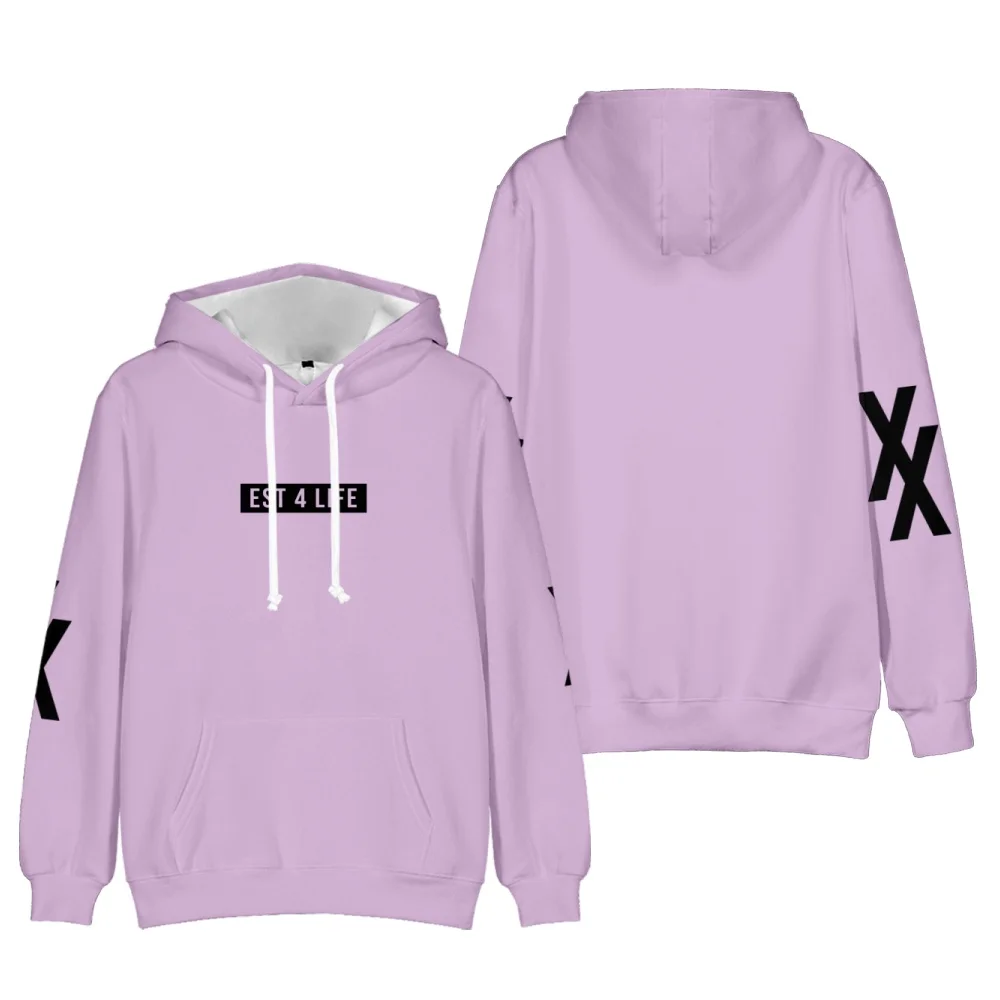 

Machine Gun Kelly EST 4 LIFE Merch Pastel Lavender Couple Hoodies Women Men Sweatshirt Hip Hip Rapper MGK Men's Clothes