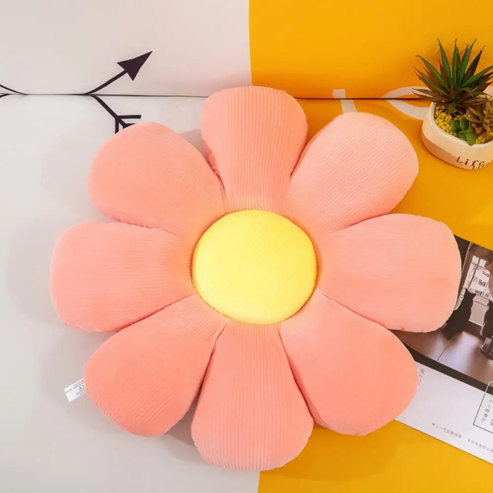

Home Decoration Petal Cushion Plush Toy New Sunflower Comfortable Pillow Stuffed Six Petal Seat Pillow