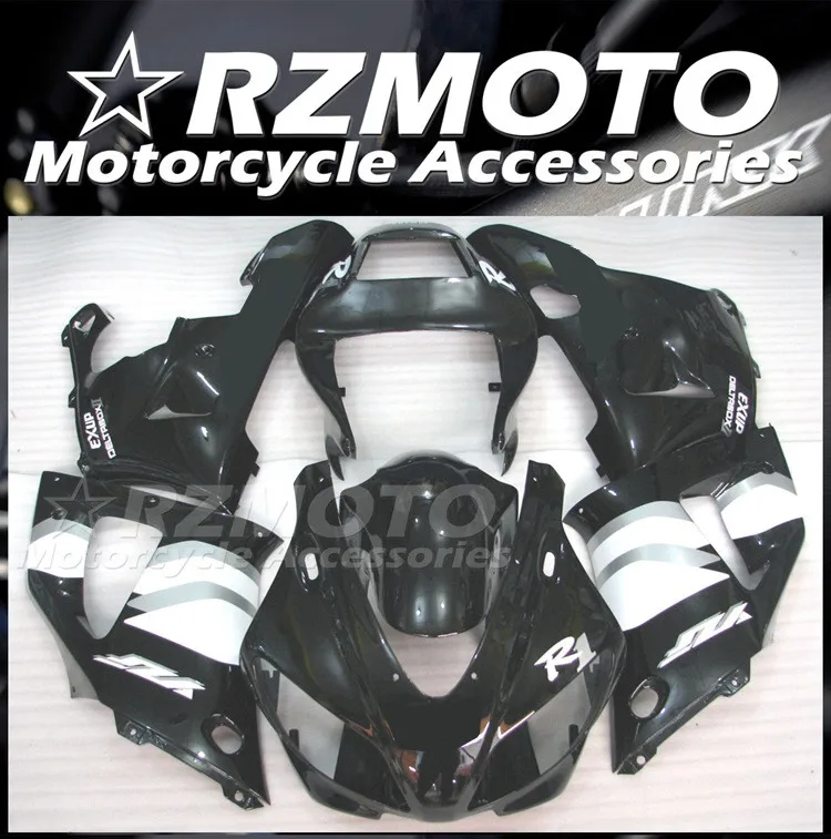 

Новый комплект обтекателей из АБС-пластика для мотоцикла, подходит для YAMAHA YZF-R1 1998 1999 98 99 R1, кузов черного и белого цвета на заказ