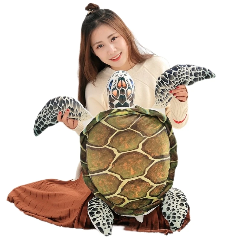 

De Levensechte Schildpad Hold Kussen Dekbed Katoen Gevulde Dieren. De Simulatie Zeeschildpad Pluche