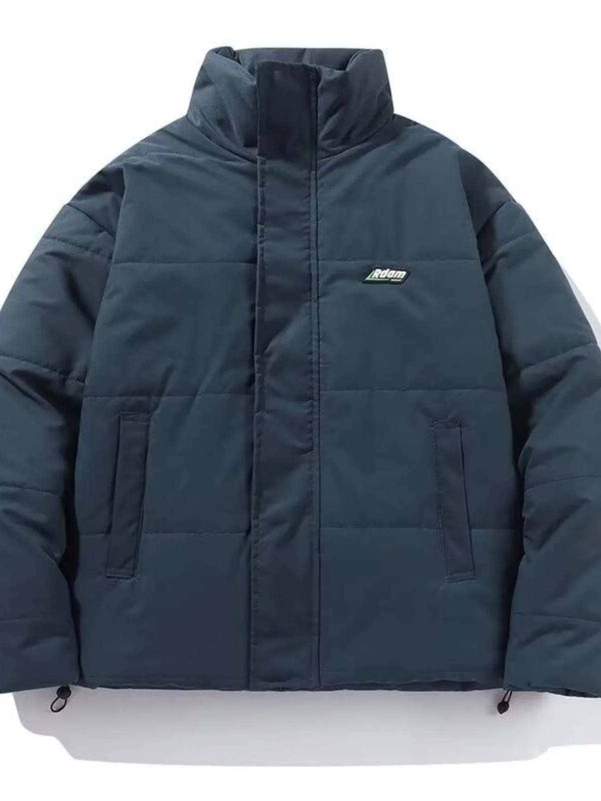 Японская мода зимнее пальто с воротником-стойкой свободное утолщенное пуховое