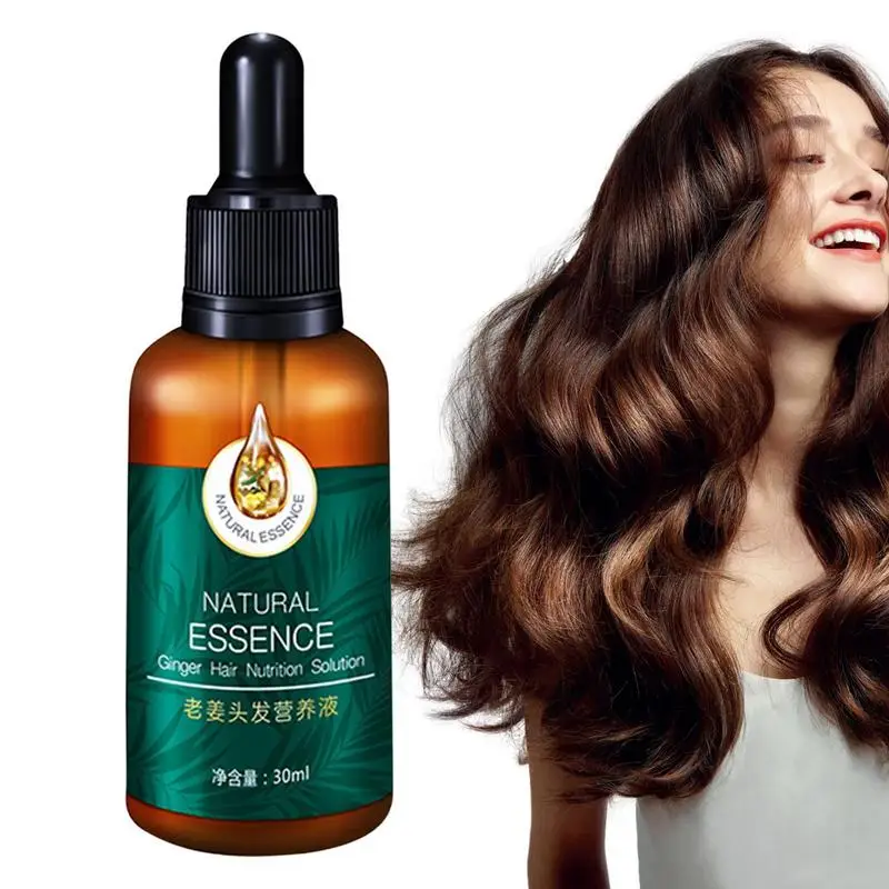 

Ginger Hair Oil Anti-Fuzzy Nutrition Hair Essential Oil For Strengthening Hair Care 30ml Hair Thickening Oil For Healthy Hair