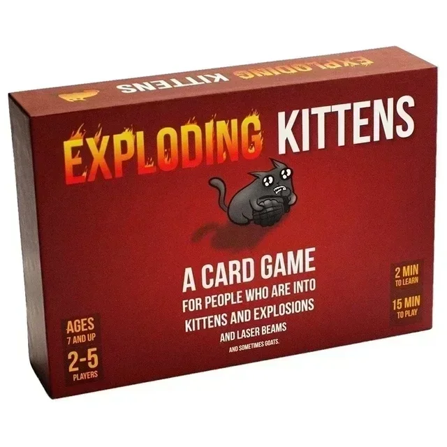 Карточная Игра Exploding Kittens Оригинальная Версия Nsfw Поздняя Ночь Эластичные Котята