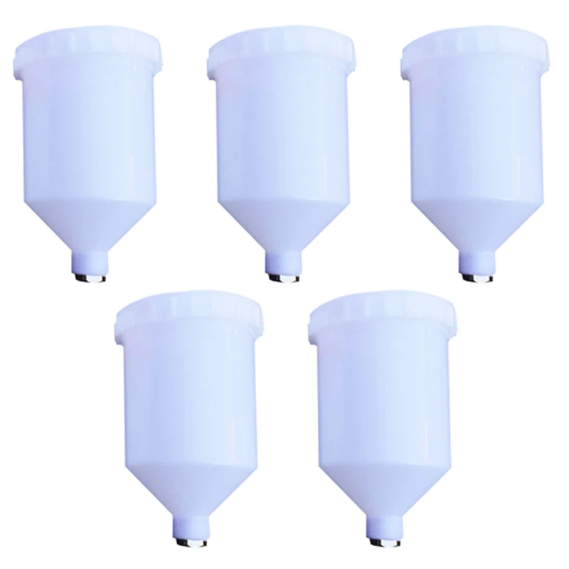 

600ml Plastic Gravity Feed Spray Paint Cup Pot Fitment For H827 H887 Accessory Car Hand-held Disassembly Tools