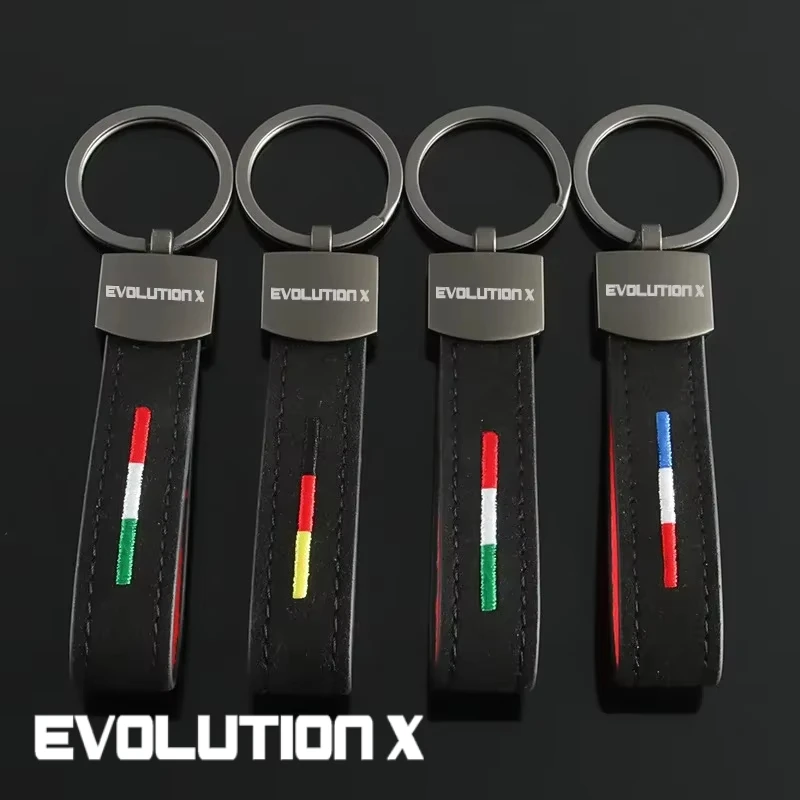 Замшевый автомобильный брелок для ключей с логотипом Mitsubishi Evolution X Montero ASX Mirage L300