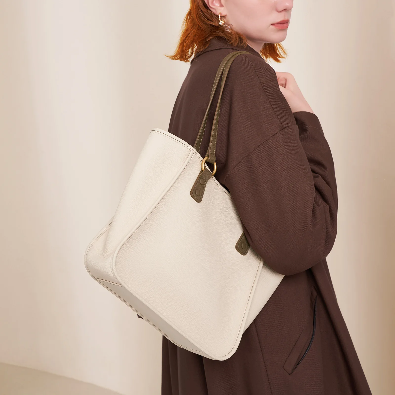 Togo Leather Tote Bag for Women 2022 Luxury Designer Handbag Soft Large Capacity Shoulder Bags Fashionable Ladies Handbags