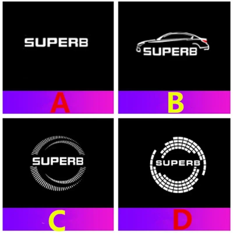 2 шт. светодиодный светильник с логотипом на дверь для SKODA Superb MK2 MK3 Стайлинг