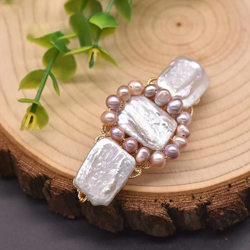 Пресноводный жемчуг барочный ювелирные изделия заколка для волос невесты