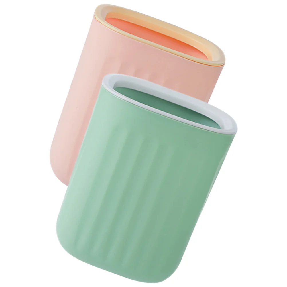 

Small Trash Can Desk Mini Waste Basket Container Garbage Table Bucket Miniature