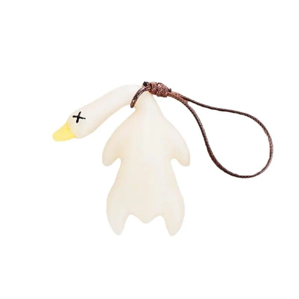 

Меняющий цвет кулон в виде утки, брелок с УФ-датчиком, активированный солнечным светом, автомобильный аксессуар, забавный подарок в виде жареной утки