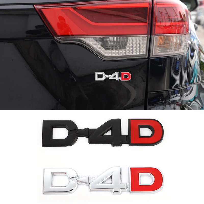 

Metal D4D D-4D Logo Car Sticker Emblem Badge Decal for Toyota COROLLA RAV4 Camry CROWN PRIUS REIZ VIOS HIGHLANDER Prado Corolla