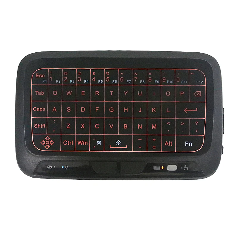 

H18 Mini Wireless Full Touch Screen 2.4GHz Air Mouse Touchpad Backlight Keyboard Plug And Play Smart Keyboard for Smart TV PS3