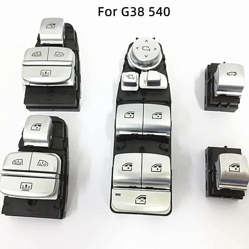 

For BMW 5 series G38 G30 525 528 530 540 6GT 7 series new X3 original brushed door electroplating lift switch window up button