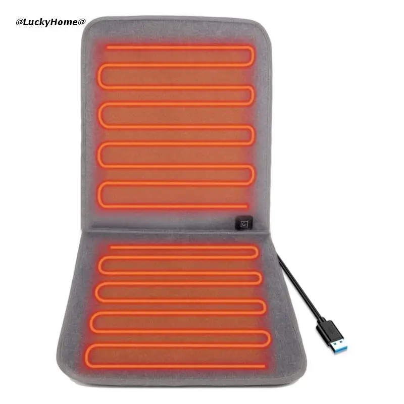 

11UA USB Heated Cushion 3 Levels Heating Sitting Pad Cushion Supplies for Outdoor Traveling Camping Portable