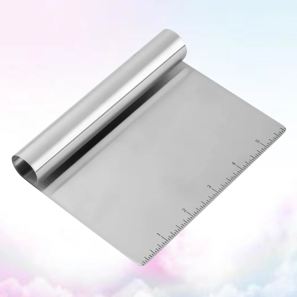 

Скребок Настольный из нержавеющей стали, кухонные инструменты, скребок для хлеба, скребок для теста для пиццы, скребок для торта, скребок дл...