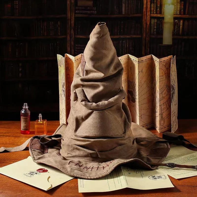 

Movies Potter Sorting Hat witch hat Leather hat Halloween Party Cosplay Costumes Accessories Props